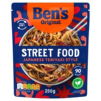 Bens Original Street Food Japanese Teriyaki Sauce Microwave Instant Noodles Meal 250g