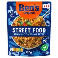 Bens Original Street Food Indonesian Spicy Microwave Instant Noodles Meal 250g