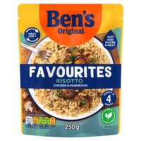 Bens Original Favourites Risotto Chicken and Mushroom Microwave Rice Instant Meal 250g