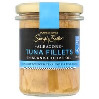 Dunnes Stores Simply Better Albacore Tuna Fillets in Spanish Olive Oil 190g