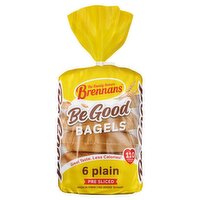 Brennans 6 Be Good Plain Bagels 270g