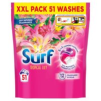 Surf Tropical Lily 3 in 1 Laundry Capsules 882g