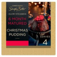 Dunnes Stores Simply Better Slow Steamed 6 Month Matured Christmas Pudding 454g