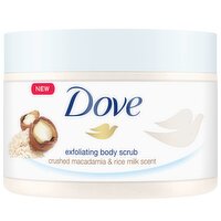 Dove Crushed Macadamia & Rice Milk Body Scrub 225 ml