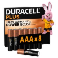 DURACELL Plus AAA Batteries (8 Pack) – Power Boost Alkaline Batteries 1.5V