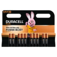 DURACELL Plus AAA Batteries (10 Pack) – Power Boost Alkaline Batteries 1.5V
