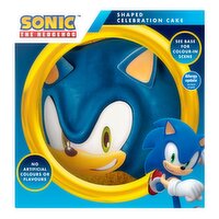 Sonic The Hedgehog Shaped Celebration Cake