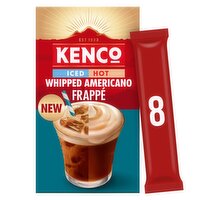 Kenco Iced Hot Whipped Americano Frappé Instant Coffee Sachets x8