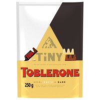 Toblerone honey & almond nougat Tinies assorted chocolate sharing pouch 250 g