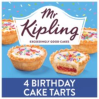 Mr Kipling Vanilla Birthday Cake Tarts 4 Pack