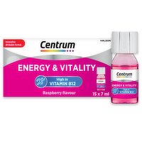 Centrum Energy & Vitality Vitamin B12 Multivitamin Liquid Shot, 15x7ml
