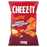 Cheez-it Cheese & Smokey Bacon Thin & Crispy Baked Snacks 120g