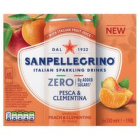 San Pellegrino Zero Peach & Clementine 6x330ml