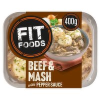 Fit Foods Beef & Mash with Pepper Sauce 400g