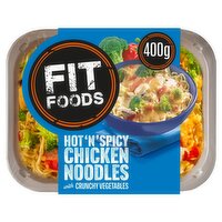 Fit Foods Hot 'N' Spicy Chicken Noodles with Crunchy Vegetables 400g