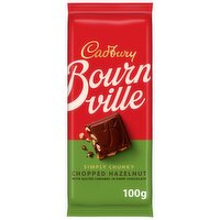 Cadbury Bournville Chopped Hazelnut Dark Chocolate Bar 100g