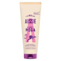 Aussie Mighty Mega Lightweight Conditioner 275ml. Daily Moisturiser for All Hair Types