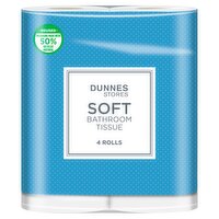 Dunnes Stores 4 Soft Bathroom Tissue Rolls