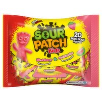 Sour Patch Kids Strawberry and Watermelon Treatsize Sweets Multipack Bag 350g