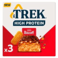TREK High Protein Low Sugar Biscoff® 3 x 44g