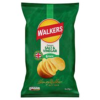 Walkers Salt & Vinegar Multipack Crisps 6x25g
