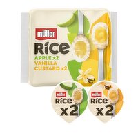 Muller Rice Vanilla Custard & Apple Low Fat Desserts