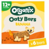 Organix Banana Soft Oaty Bars Toddler Snacks Multipack 138g (6x23g) 12 months+