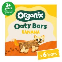 Organix Banana Soft Oaty Bars Toddler Snacks Multipack 138g (6x23g) 12 months+