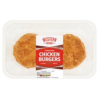 Western Brand 6 Breaded Chicken Burgers 681g