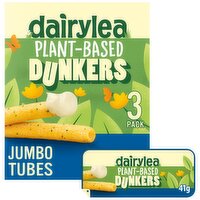 Dairylea Plant-Based Dunkers Jumbo Tubes Cheese Snacks 3 Pack Multipack 123g (3 x 41g)