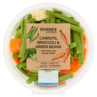 Dunnes Stores Carrots, Broccoli & Green Beans with Lemon and Parsley Butter 200g