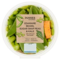 Dunnes Stores Edamame Beans, Sugar Snap Peas & Kale with Chilli and Lime Butter 190g