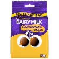 Cadbury Dairy Milk Caramel Nibbles Chocolate Large Sharing Bag 175 g