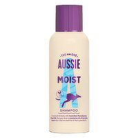 Aussie Miracle Moist Shampoo 100ml. Moisture-Quenching Formula to Revive Dry Hair