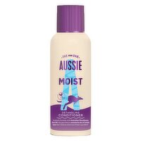 Aussie Miracle Moist Detangling Conditioner 100ml. Moisturising Formula to Revive Dry Hair