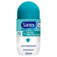 Sanex Derma Care+ Total Protection 72h Antiperspirant Roll-On Deodorant 50ml 