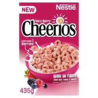 Nestlé Cheerios Very Berry Multigrain Hoop Breakfast Cereal 435g