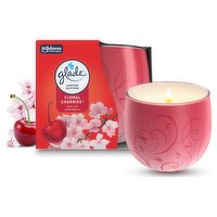 Glade Scented Candle Sleeved Floral Cherries 108g