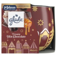 Glade Festive Scented Candle, Creamy Hot Chocolate, 108g