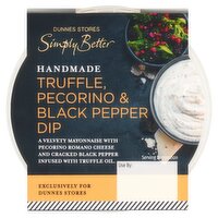 Dunnes Stores Simply Better Handmade Truffle, Pecorino & Black Pepper Dip 130g
