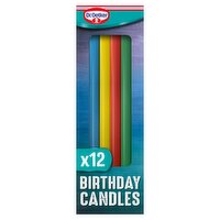 Dr. Oetker 12 Rainbow Birthday Candles