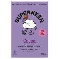 Superkeen Cocoa Organic Popped Cereal 240g