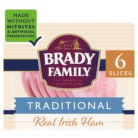 Brady Family 6 Traditional Real Irish Ham Slices 80g