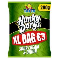 Tayto Hunky Dorys Sour Cream & Onion Flavour Potato Crisps 200g