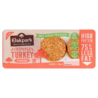 Oakpark 6 Chipotle Turkey Pudding Slices 180g