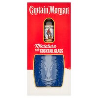 Captain Morgan Miniature and Cocktail Glass
