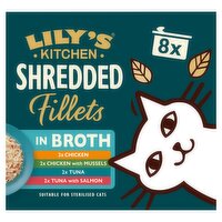 Lily's Kitchen Shredded Fillets in Broth Multipack 8x70g