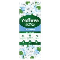 Zoflora 4 in 1 Action All Purpose Concentrated Disinfectant Linen Fresh 120ml