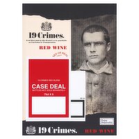 19 Crimes Red Wine 6 x 750ml