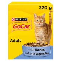 GO-CAT Herring with Vegetables Dry Cat Food 320g